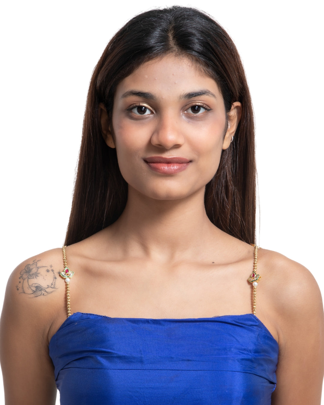 Gold Kundan Beaded Bra Straps