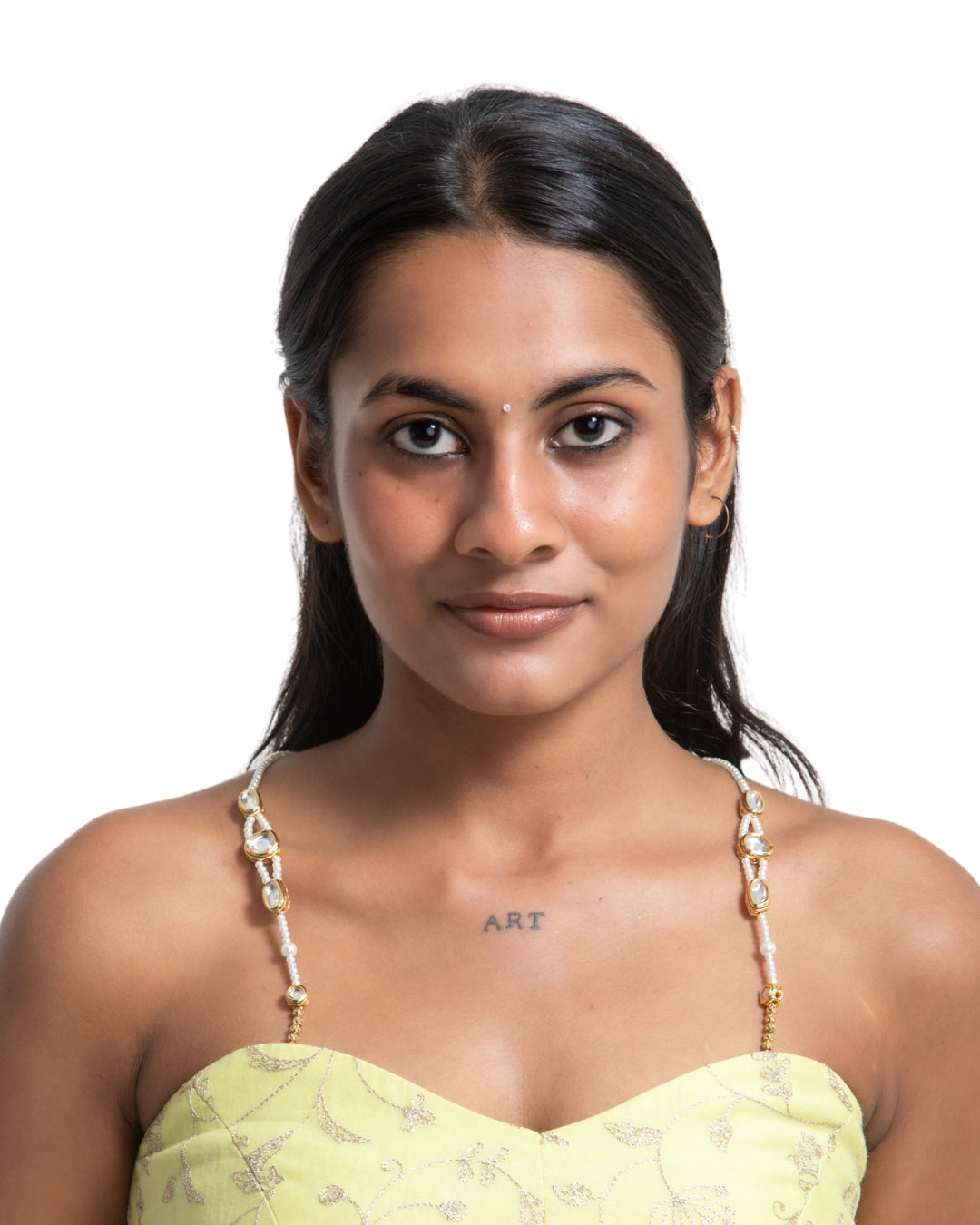 Royal Kundan & Pearls Beaded Bra Straps