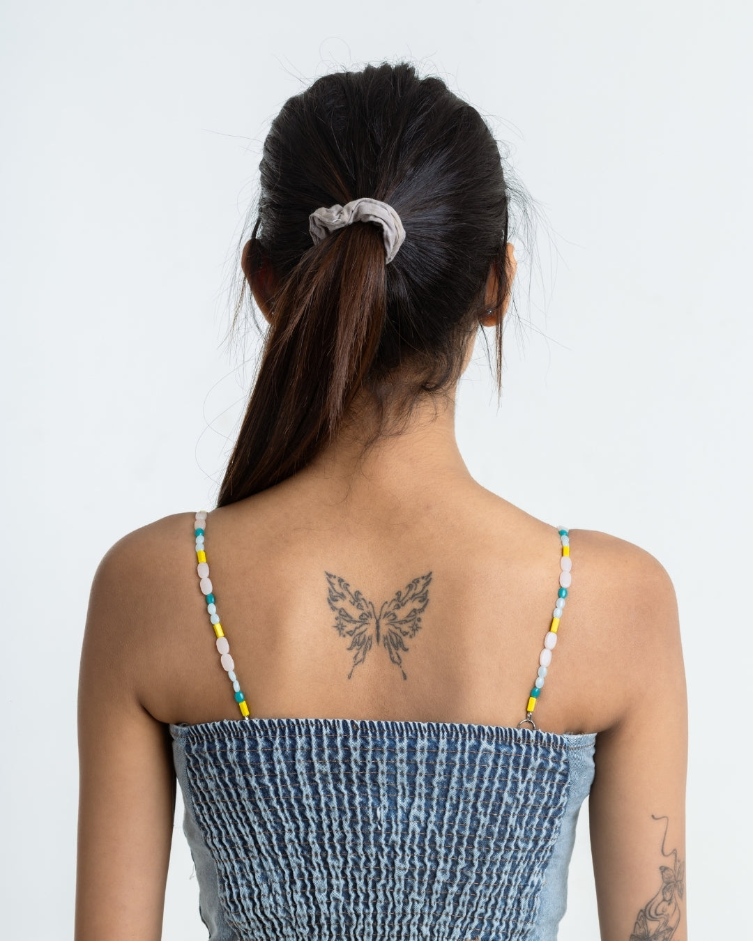 Multicolor Beaded Bra Straps & Phone Chain Bundle