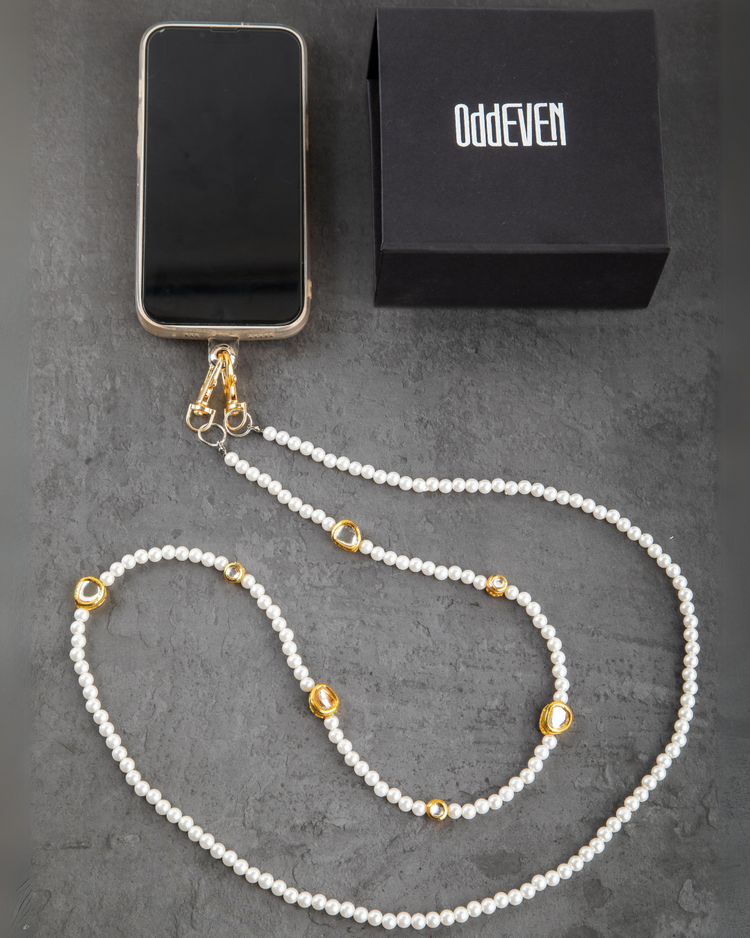 Classic Kundan Beaded Bra Straps & Phone Chains Bundle