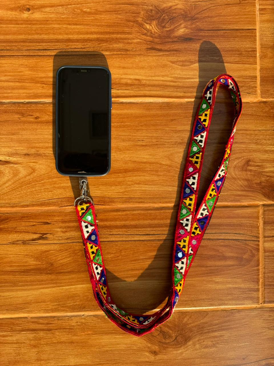 Red Kutchi Bharat Phone / Bag Belt - Boho Collection