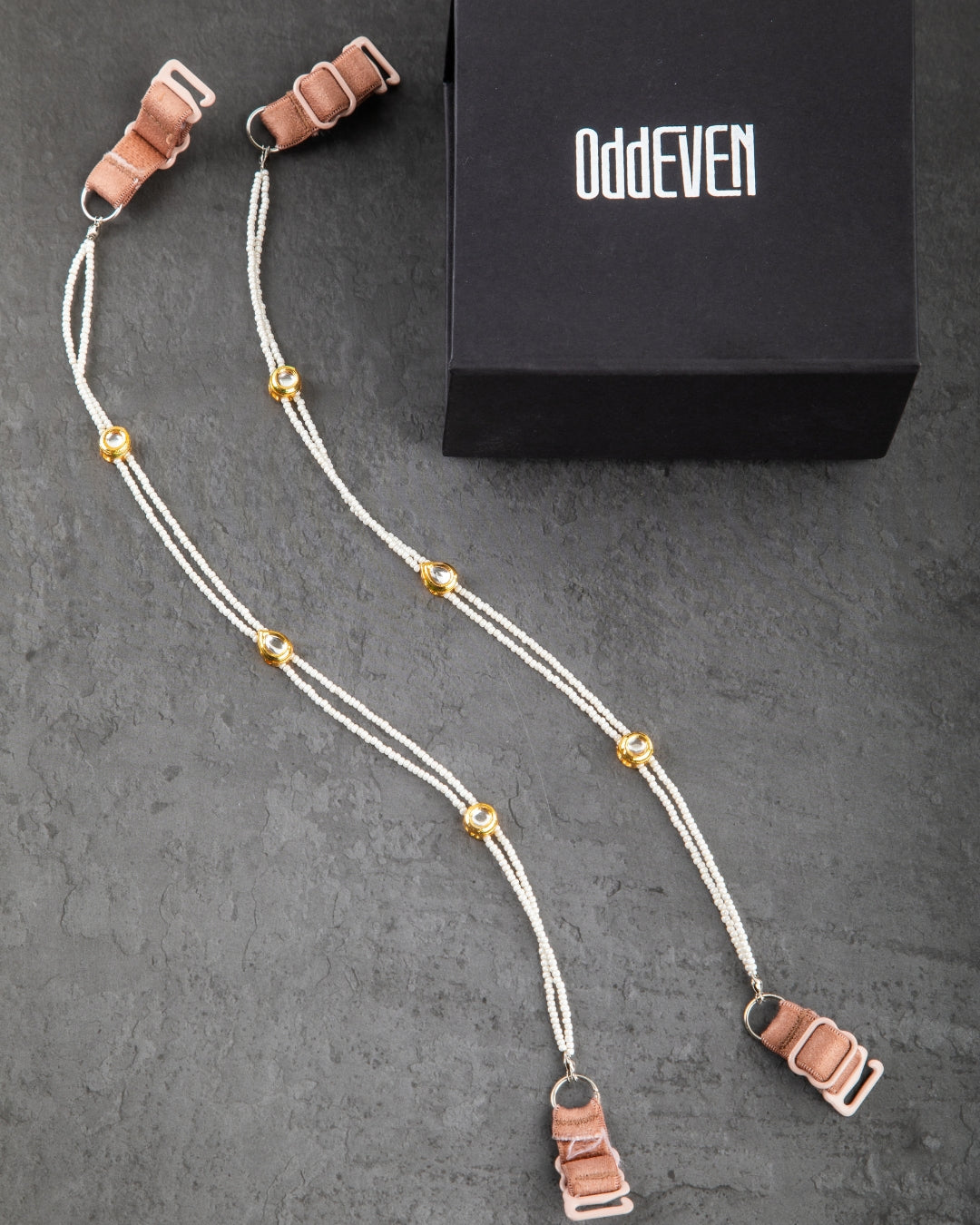 Classic Kundan Beaded Bra Straps & Phone Chains Bundle