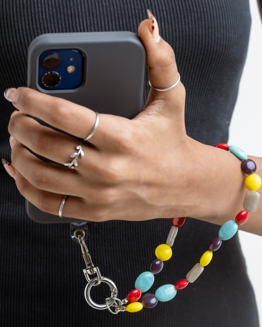 Multicolor Wrist Phone Chain / Bag Charm