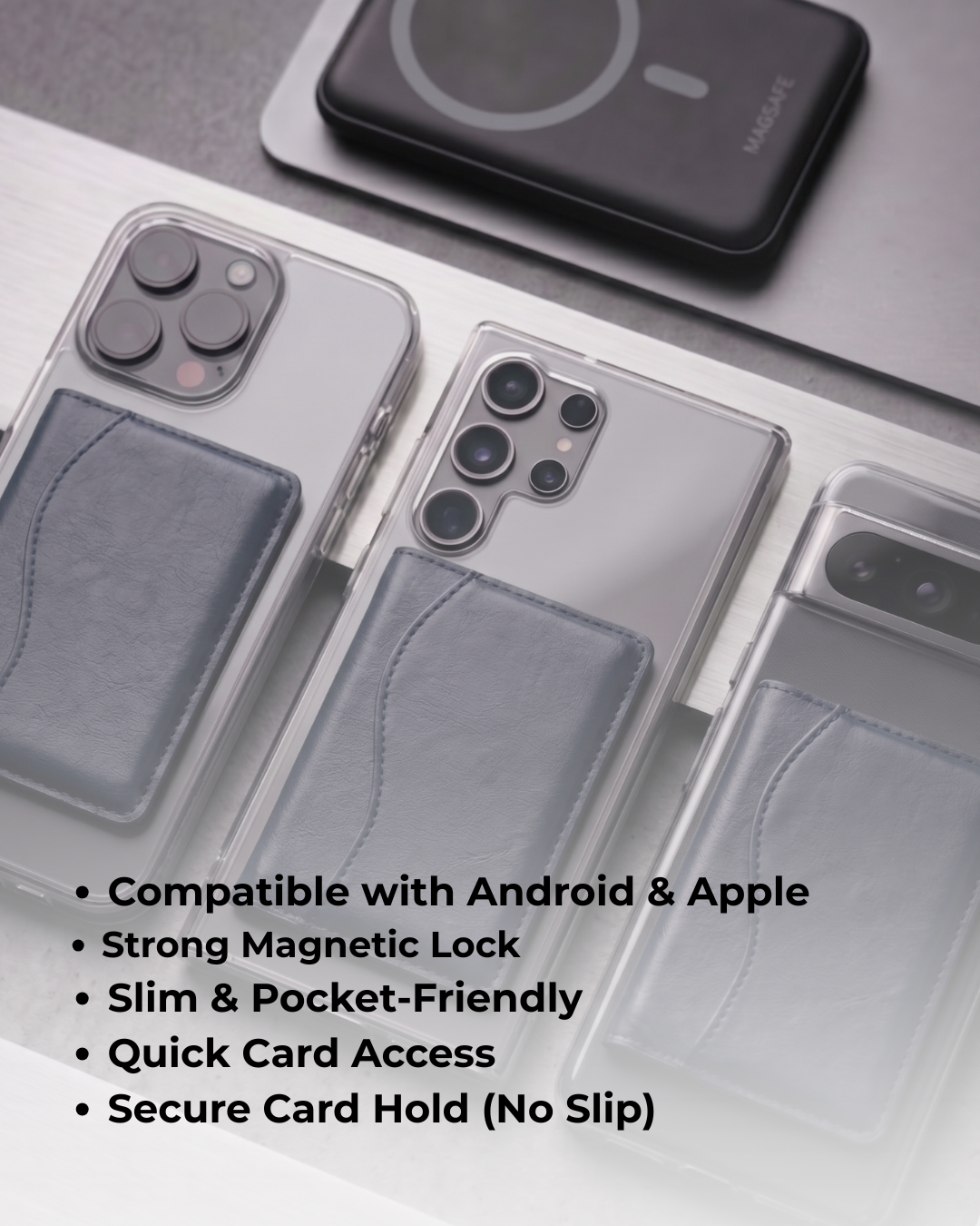 Blue Magsafe Card Holder