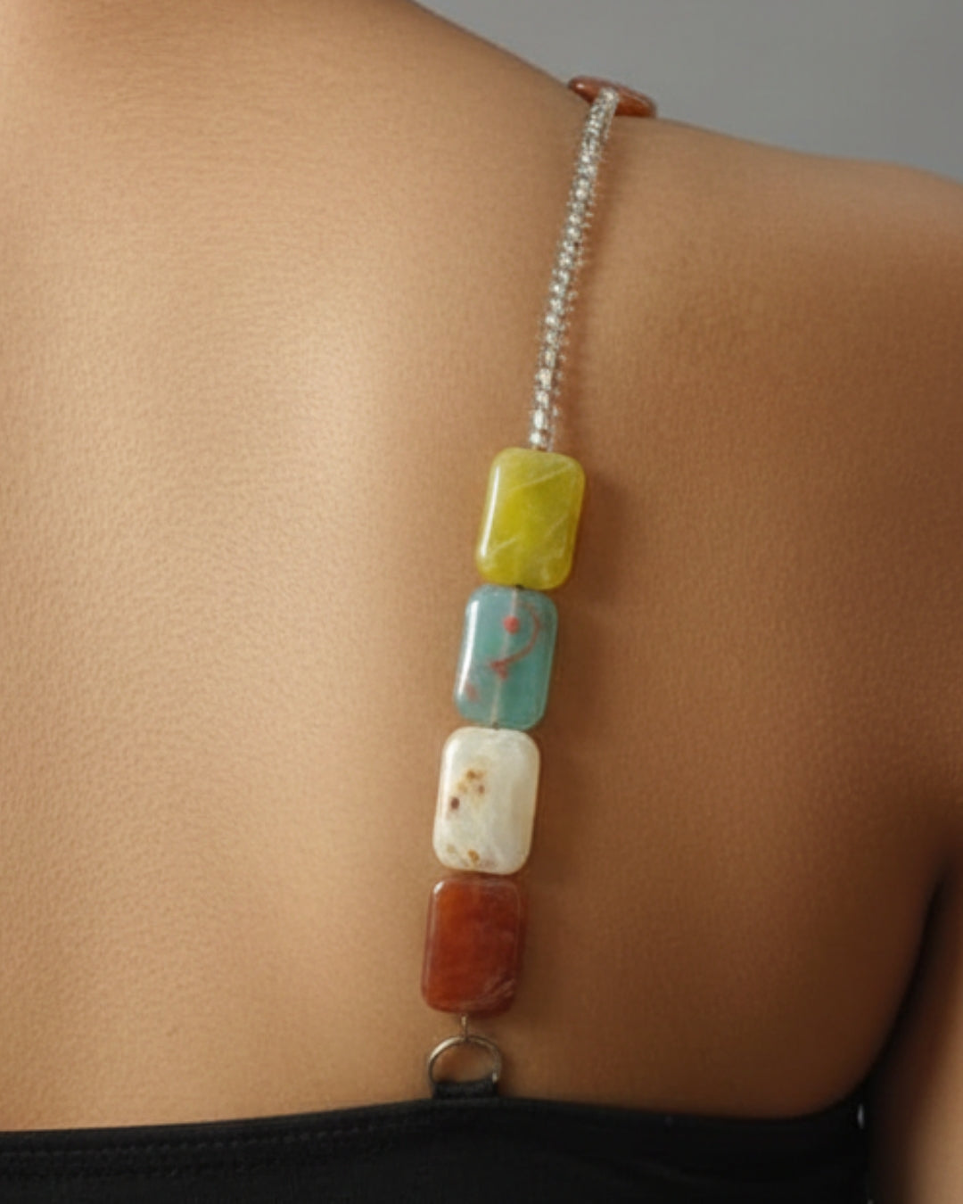 Metallic & Terra Beaded Bra Straps Bundle