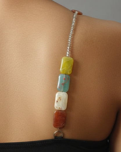 Metallic & Terra Beaded Bra Straps Bundle
