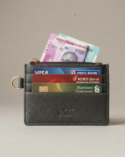 Grey Card holder for bag/ Phone Lanyard