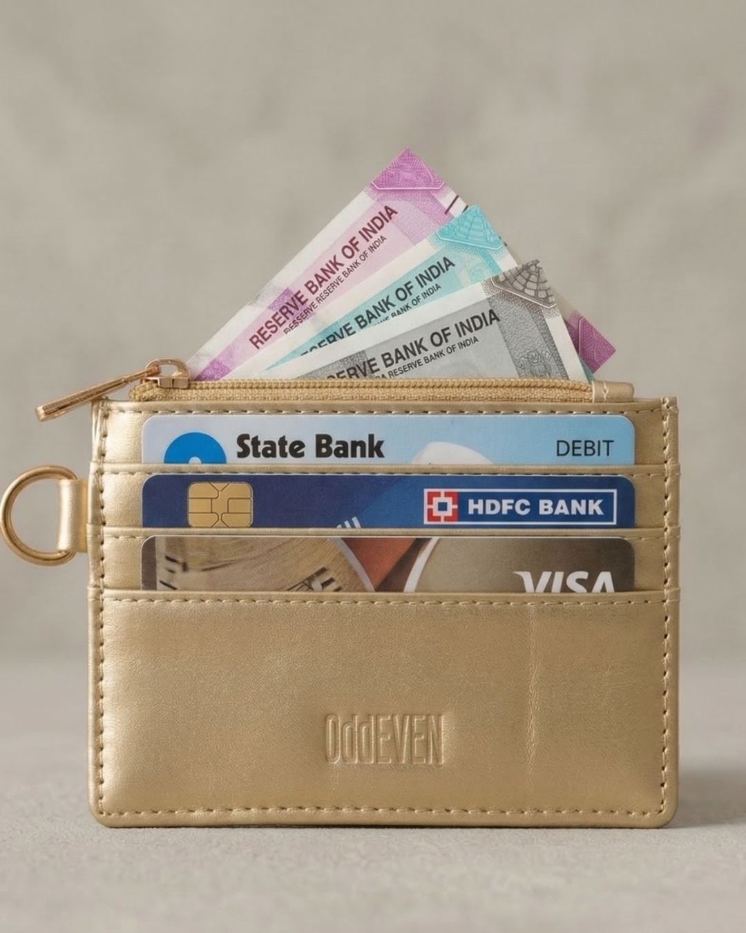 Golden Card holder for bag/ Phone Lanyard