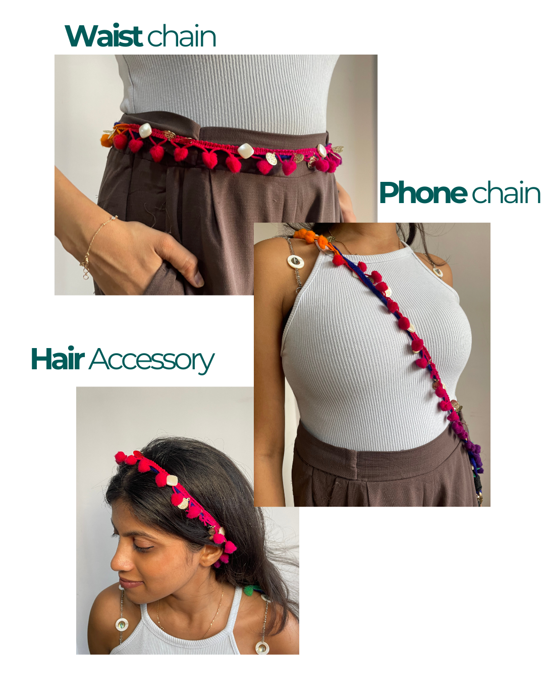 Navratri Phone chain Bundle- 3 OddEven Phone chains