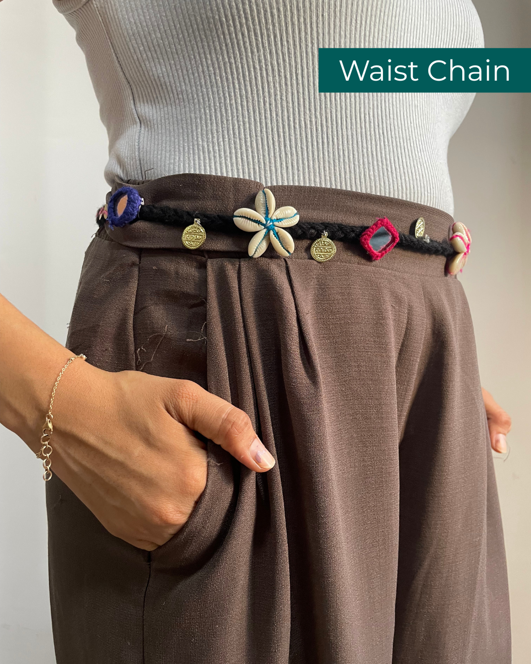 Black Boho Phone Chain - 3 in 1  OddEven Accessory