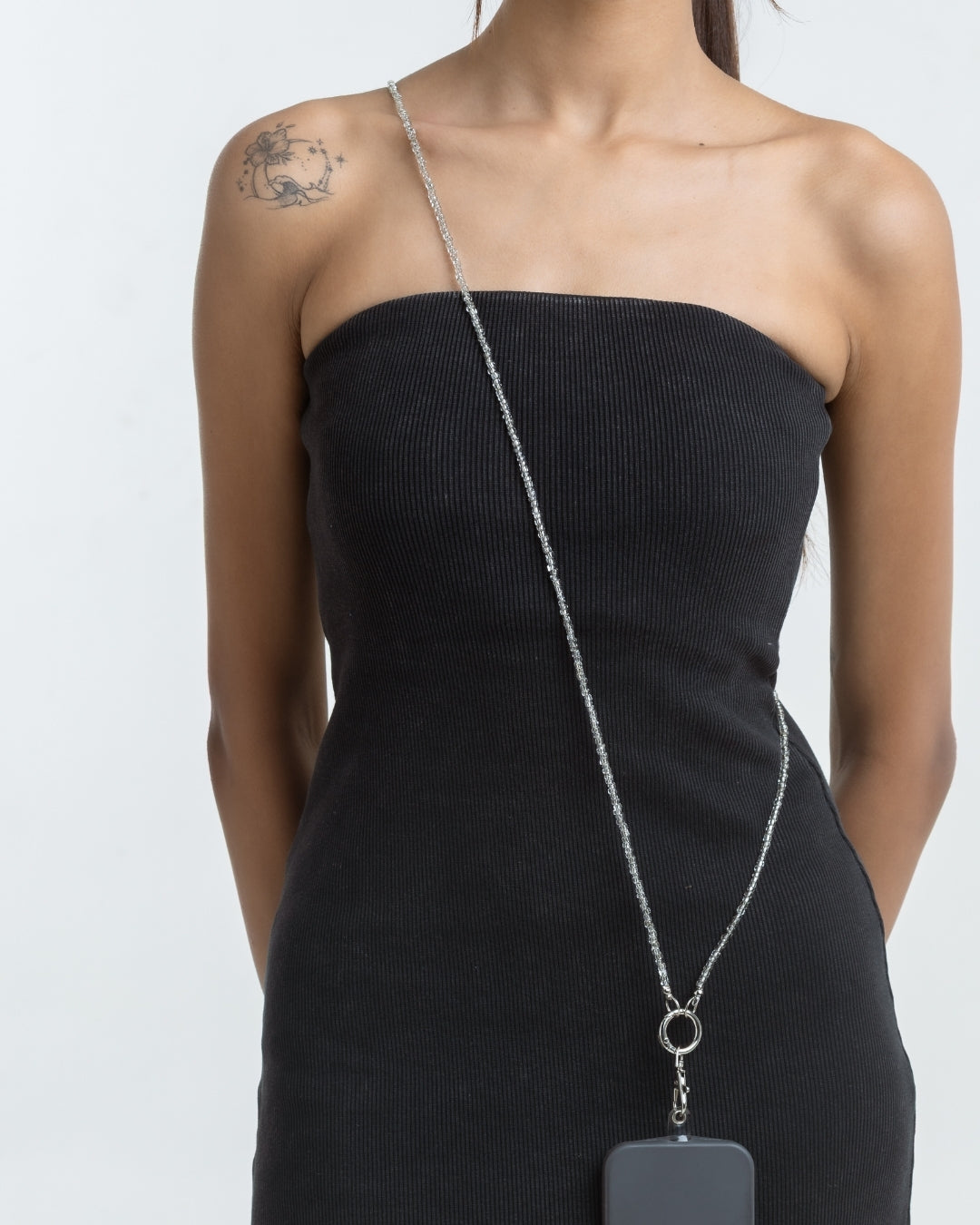 Transparent Beaded Phone Chain