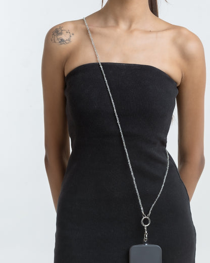 Transparent Beaded Phone Chain
