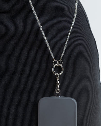 Transparent Beaded Phone Chain