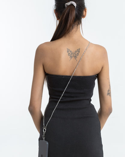 Transparent Beaded Phone Chain