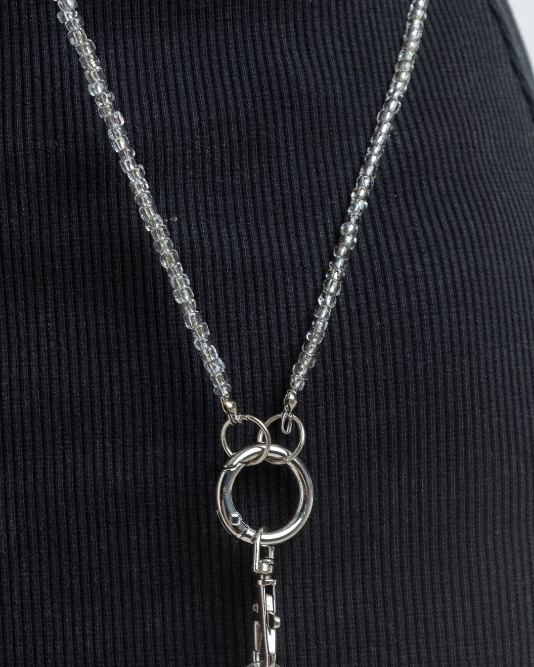 Transparent Beaded Phone Chain