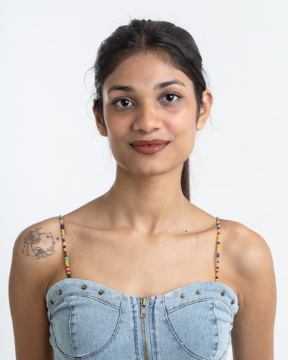 Mix Fruit Sorbet Beaded Bra Straps
