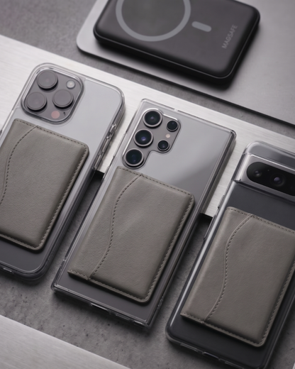 Grey Magsafe Card Holder