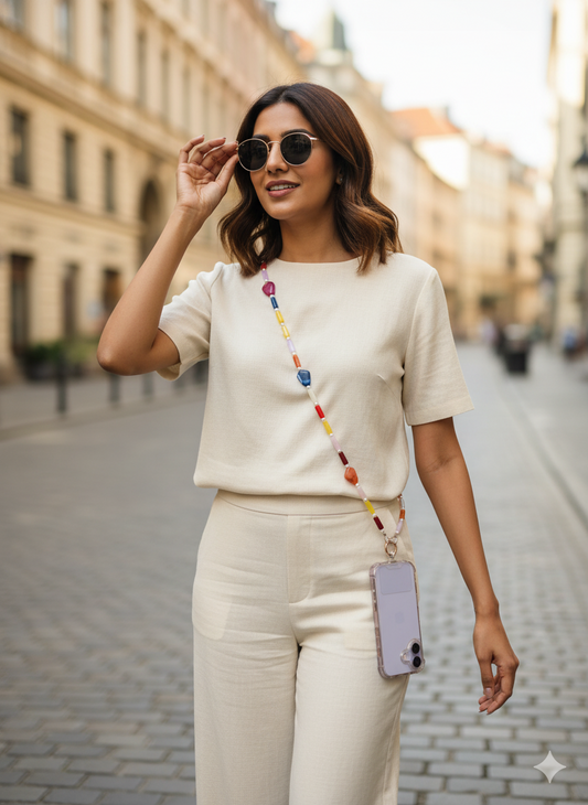 Sorbet Beaded Phone Chain / Lanyard